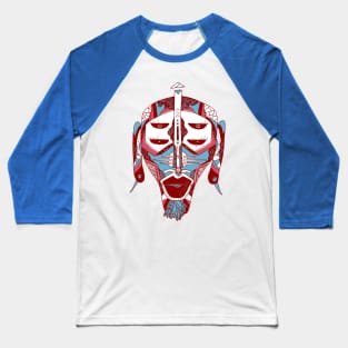 Pastel Tones African Mask No 11 Baseball T-Shirt